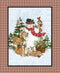 Christmas Snowman Deer Panel 36in