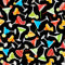 Colorful Margarita Cocktails - Black