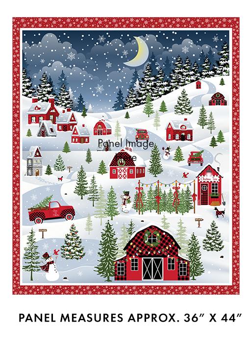 Country Christmas 36" Panel - Multi