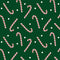Country Christmas Jolly Candy Canes - Dark Green