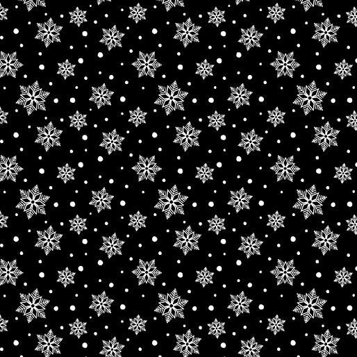 Country Christmas Jolly Snow - Black