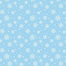 Country Christmas Jolly Snow - Light Blue