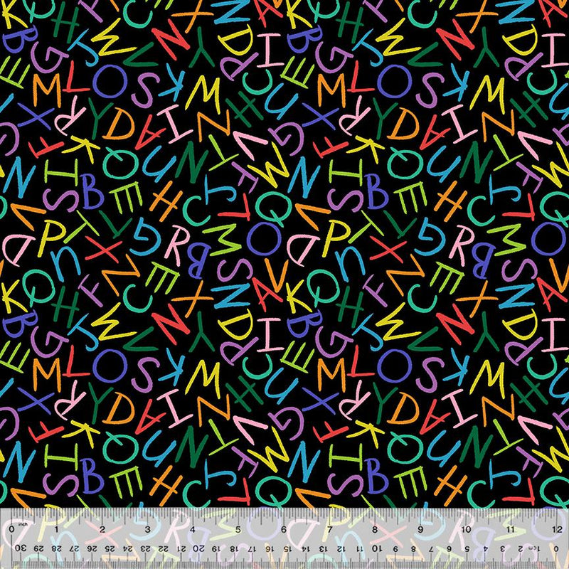 Cozy Flannel - Alphabet Soup - Blackboard