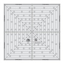 Creative Grids 14-1/2in Square It Up or Fussy Cut Square Quilt Ruler