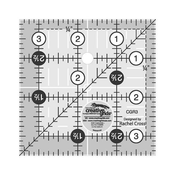 Creative Grids 3 1/2  Square Ruler