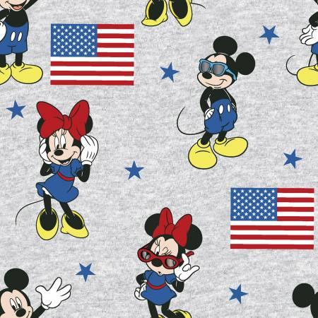 Disney Mickey & Minnie Patriotic American Flag