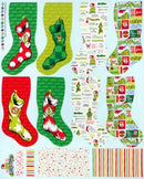 Dr. Seuss How the Grinch Stole Christmas Stocking Panel