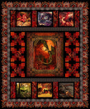 Dragons Quilt - Red