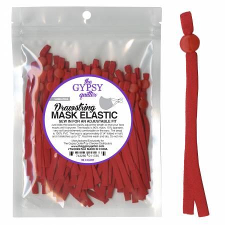 Drawstring Mask Elastic - Red
