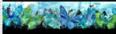 Elysian Butterfly Border Stripe - Blue