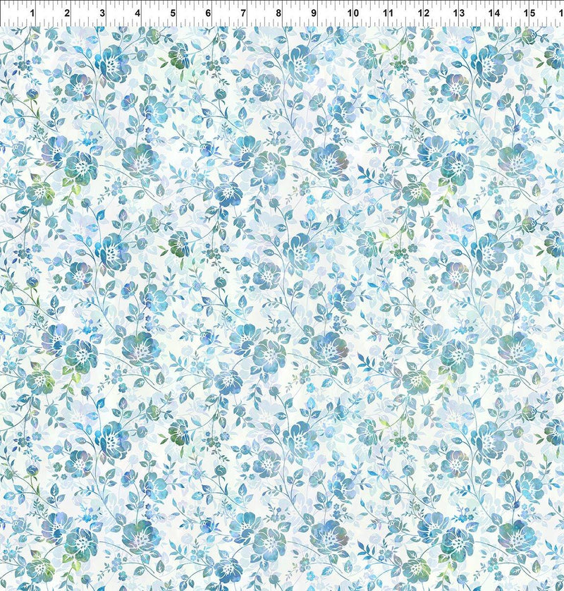 Ethereal Floral Tonal - Blue