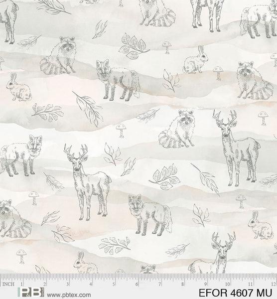 Ethereal Forest _ Animals on Beige tone on Tone