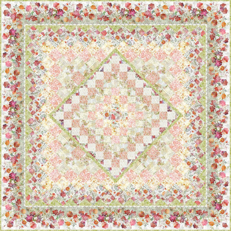 Ethereal Trip Squared - Red Version Quilt Kit