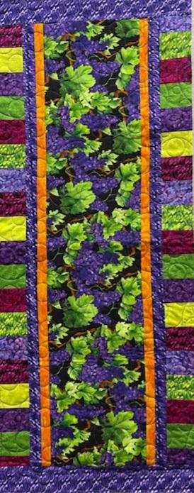 Fab-Focus Table Runner - Vineyard Purple Fabric Kit NO Pattern