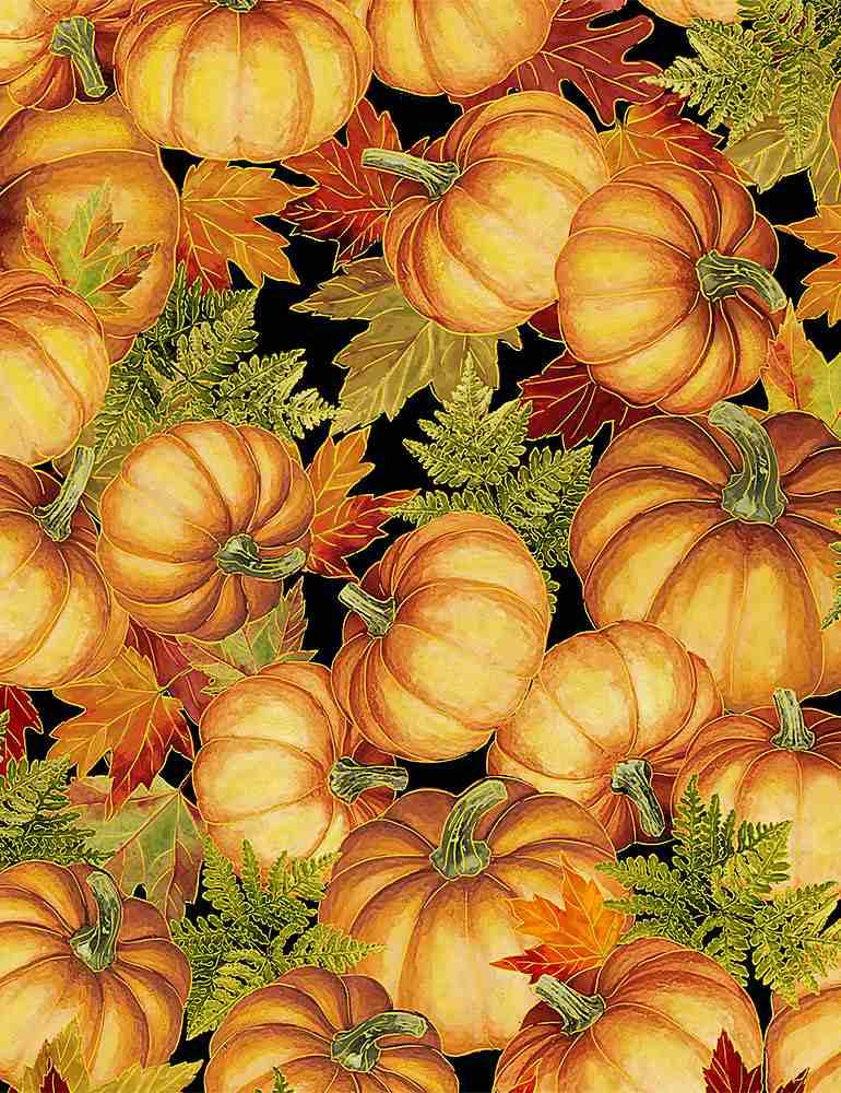 Fall Glory Pumpkins Metallic