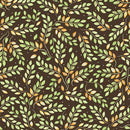 Falling for Gnomes -Leafy Sprigs - Brown