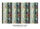 Falling for Gnomes -  Happy Fal Stripe 1.5 yard cut