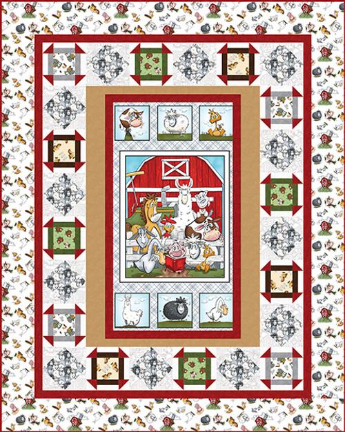 Farmyard Tails Quilt Kit