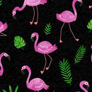 Flamingo Frenzy Black