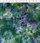 Floragraphix V Leaf Swirl Green/Blue