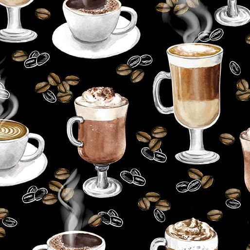 For the Love of Coffee - It's Coffee Time - Black