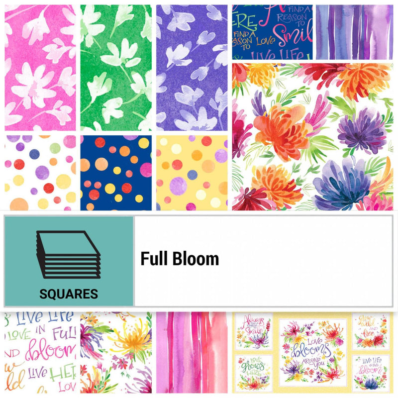 Full Bloom -  Pack 10"Squares