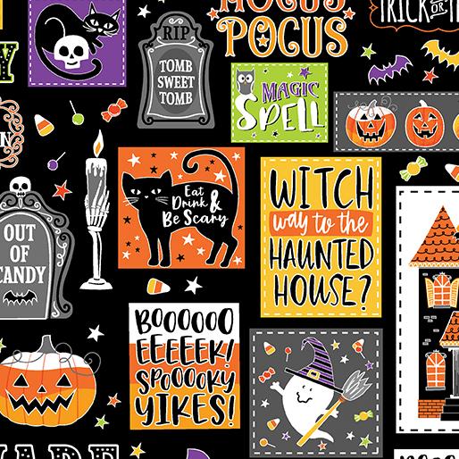 Glow-O-Ween Haunted Patchwork - Multi