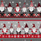 Gnome for the Holidays 1.5 yard cut  -11" Stripe