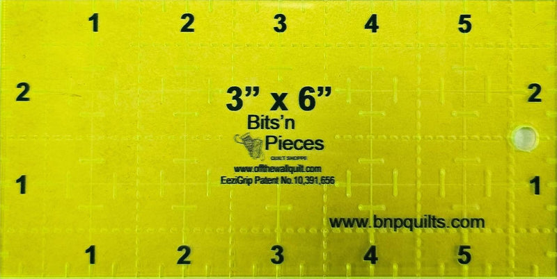 BNP 3 x 6 Ruler with Non Slip Grip
