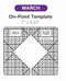 Handi Quilter Ruler of the Month - March 2021 On-Point Template