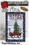 Happy Holidays Wagon Pattern with Hanger