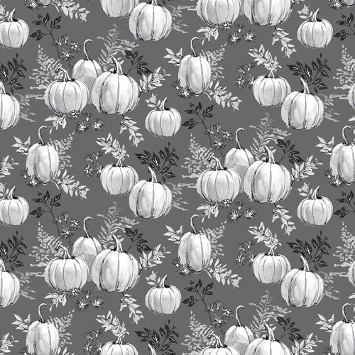 Harvest Classics-Pumpkin Toile - Gray