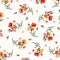 Harvest Rose Flannel  Tossed - Cream