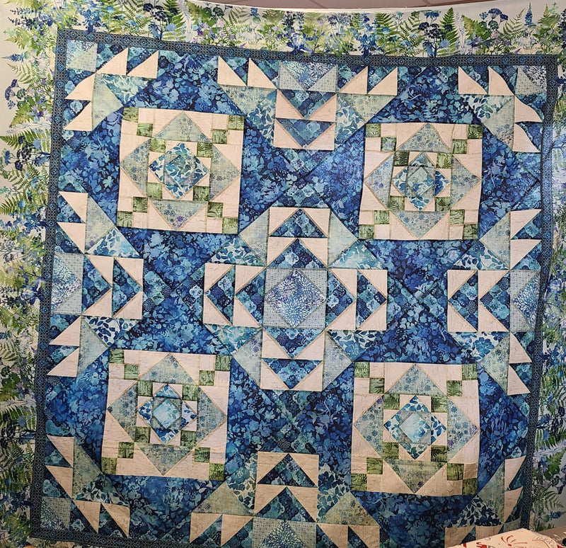 Haven Harmonious Quilt Kit Purple ***Note Blue Color is shown in sample picture, 2nd pic shows fabri