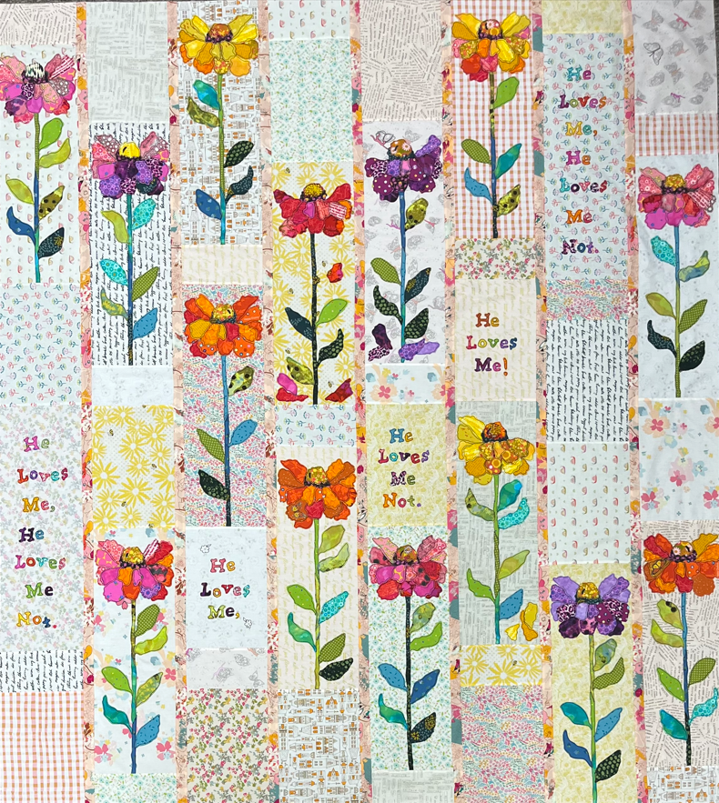 He Loves Me; He Loves Me Not Collage Pattern
