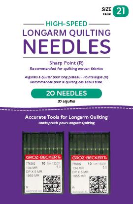 High-Speed Longarm Needles – Two Packages of 10 (Crank 130/21 134MR-5)