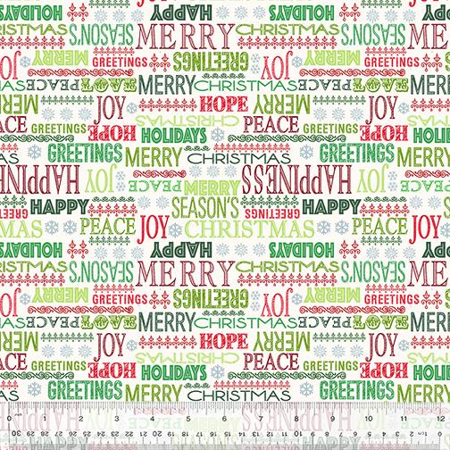 Holiday Greetings- Cheerful Greetings - Ivory