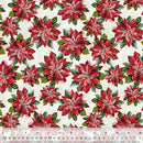 Holiday Greetings- Poinsettias - Ivory
