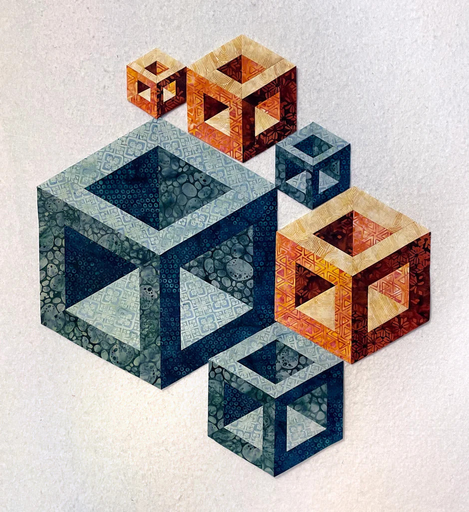 Deb Tucker Technique Sheet - Hollow Cube 60 – Bits 'n Pieces Quilt Shop