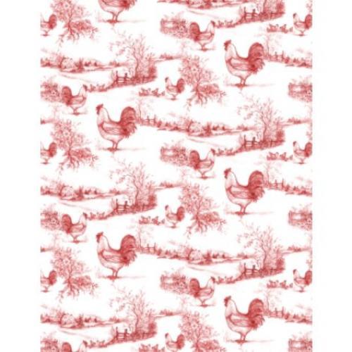 Home to Roost - Toile - Red