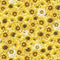 Honey Bee Farm - Packed Sunflowers and Daises - Yellow