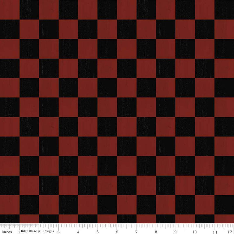 I'd Rather be Playing Chess - Black and red Check