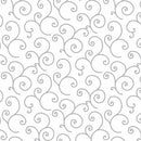 Kimberbell Basics - White/Gray Scroll