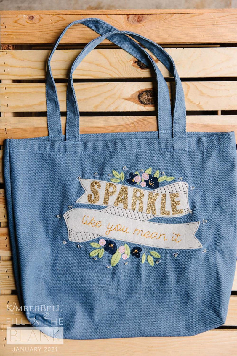 Kimberbell Chambray Tote - Fill In The Blank January 2021