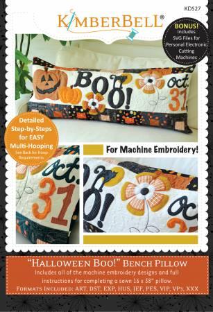 Kimberbell Halloween Boo Bench Pillow Embroidery