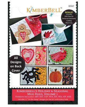 Kimberbell Holiday & Seasonal Mug Rugs, Vol. 1 (Machine Embroidery CD)