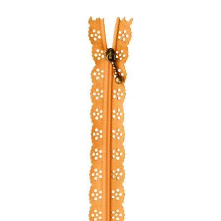 Kimberbell Lace Zipper 14in Apricot