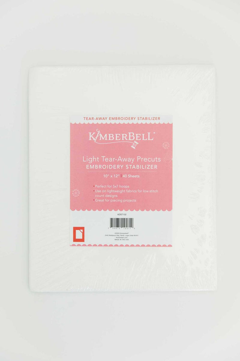 Kimberbell Light Tear Away Precuts 12" x 10"