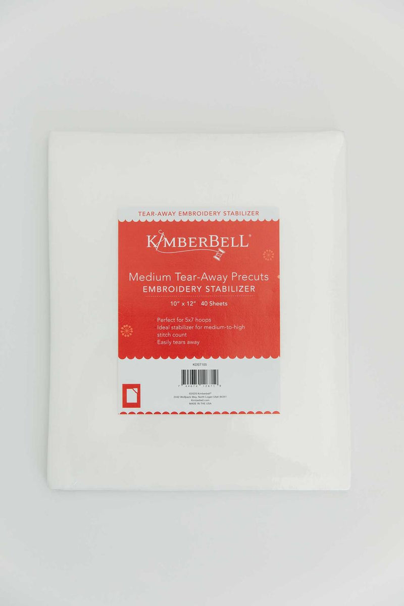 Kimberbell Medium Tear Away Precuts 12' x 10"
