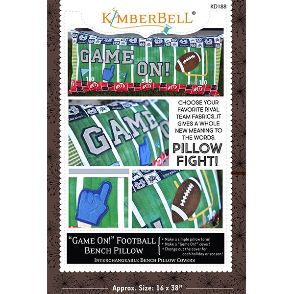 Kimberbelll Game On Football Bench Pillow Sewing Version